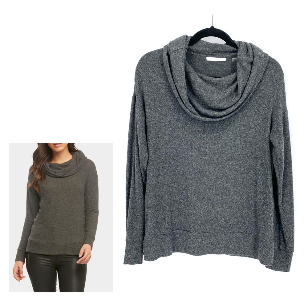Tart Gray Super Soft Cozy Cowl Neck Long Sleeve Sweater Size XS